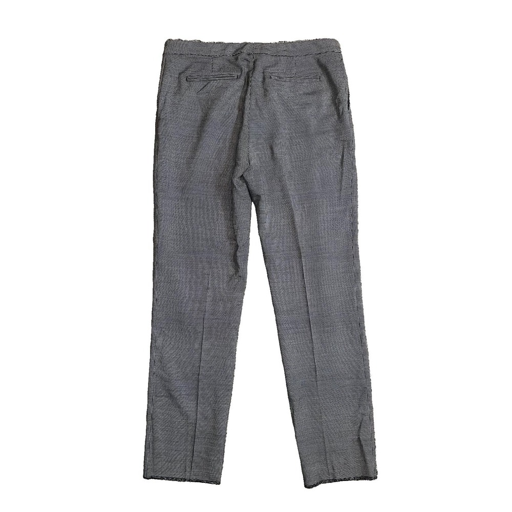 REISS Women 8 Black White Check Neela Trouser Pants Pleated Academia Wool Blend - Picture 5 of 11
